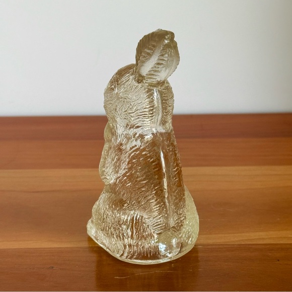 Vintage Glass Bunny Rabbit With Carrot Candy Holder - Picture 5 of 12